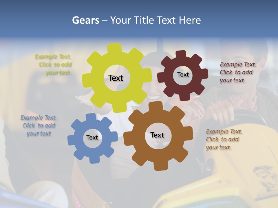 Happy Two Enjoying PowerPoint Template