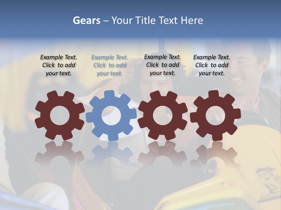 Happy Two Enjoying PowerPoint Template