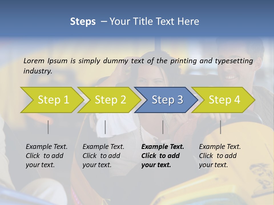 Happy Two Enjoying PowerPoint Template