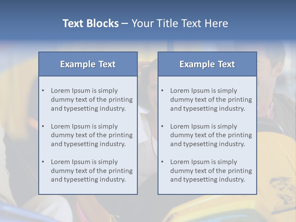 Happy Two Enjoying PowerPoint Template