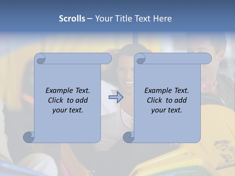 Happy Two Enjoying PowerPoint Template