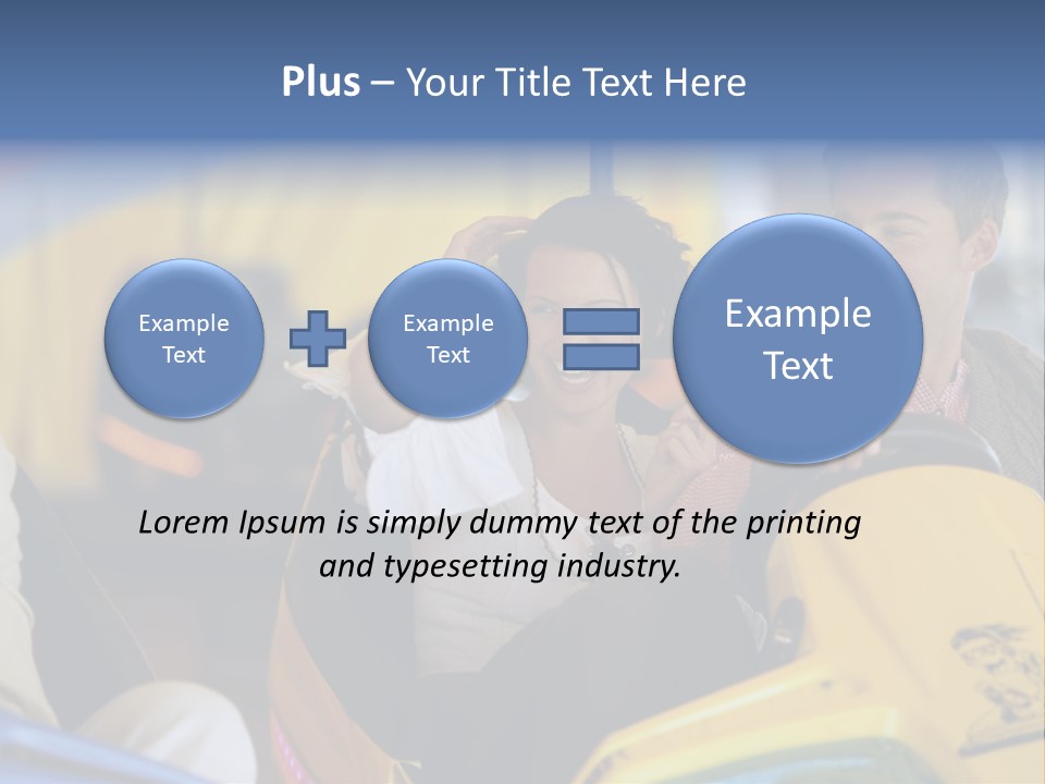 Happy Two Enjoying PowerPoint Template