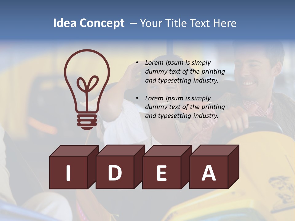 Happy Two Enjoying PowerPoint Template