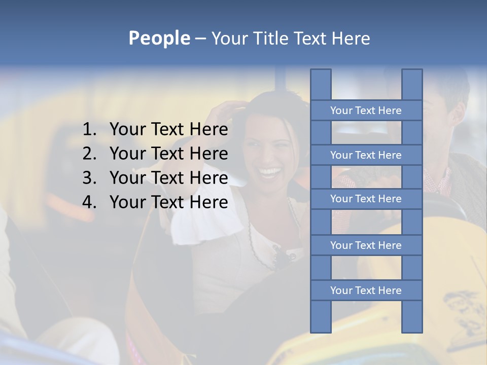 Happy Two Enjoying PowerPoint Template