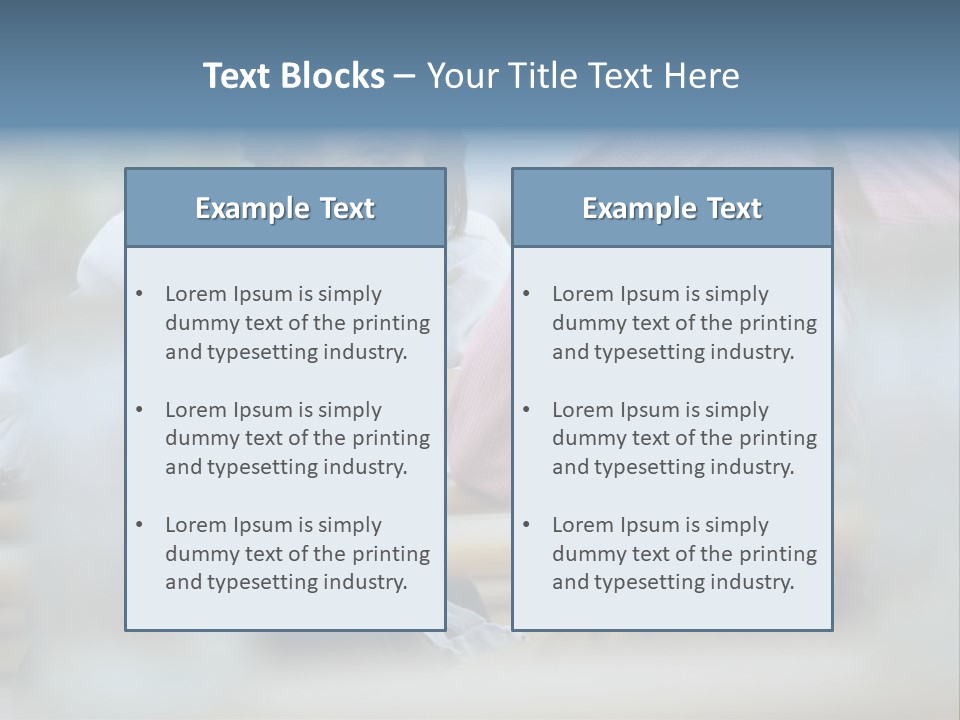 Two Tables Event PowerPoint Template