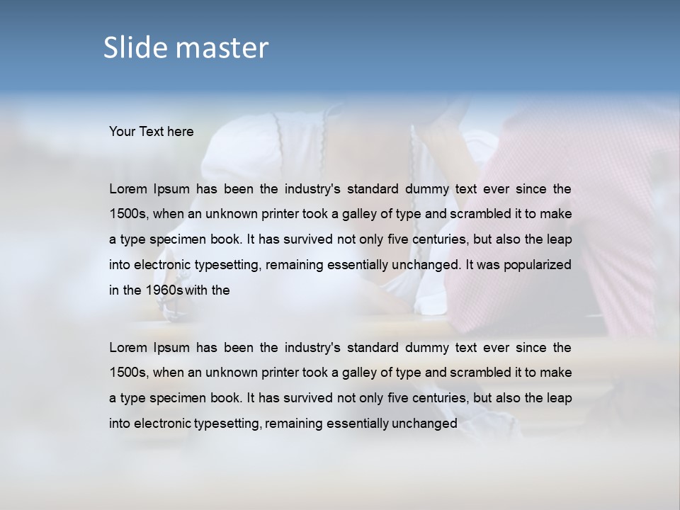 Two Happy Tableware PowerPoint Template