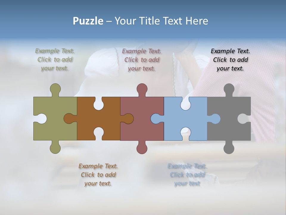 Two Happy Tableware PowerPoint Template