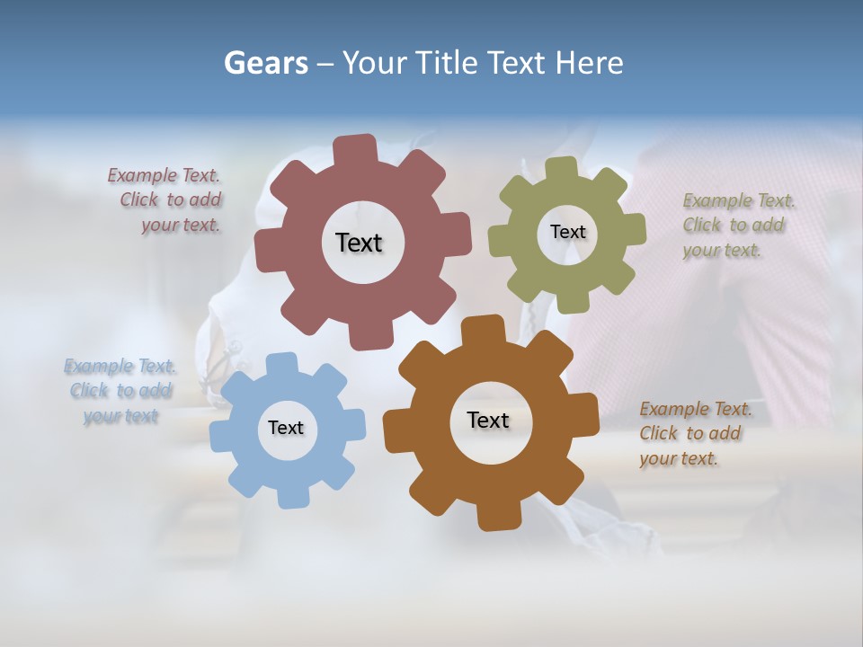 Two Happy Tableware PowerPoint Template