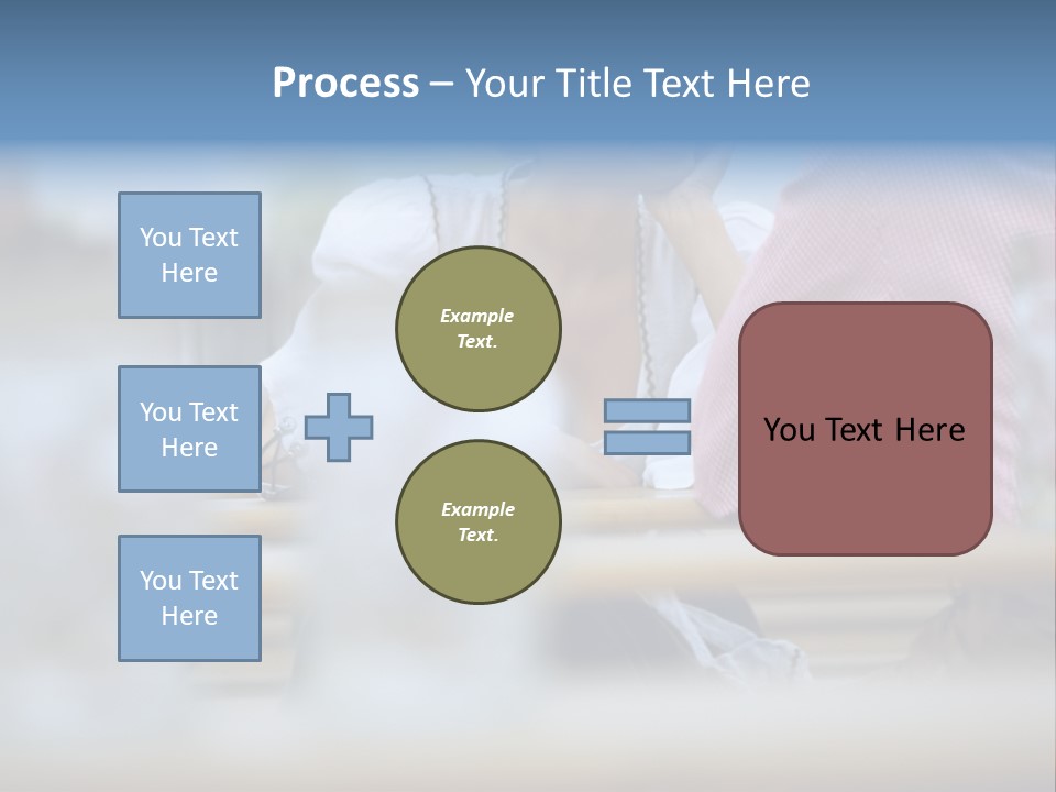 Two Happy Tableware PowerPoint Template