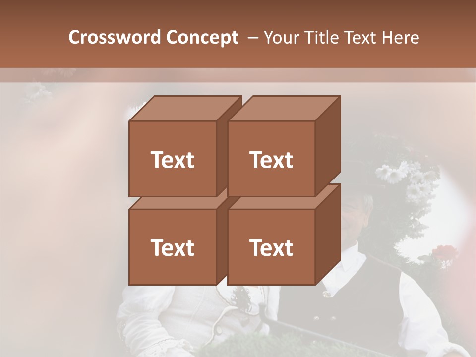 Events Male Seated PowerPoint Template