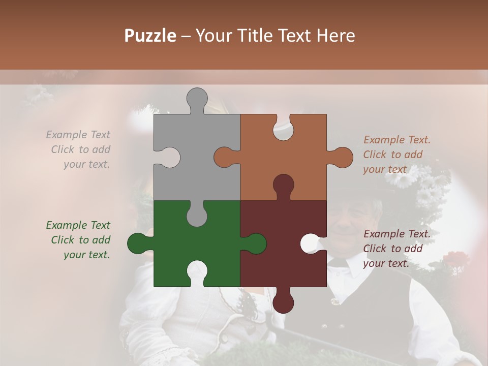 Events Male Seated PowerPoint Template