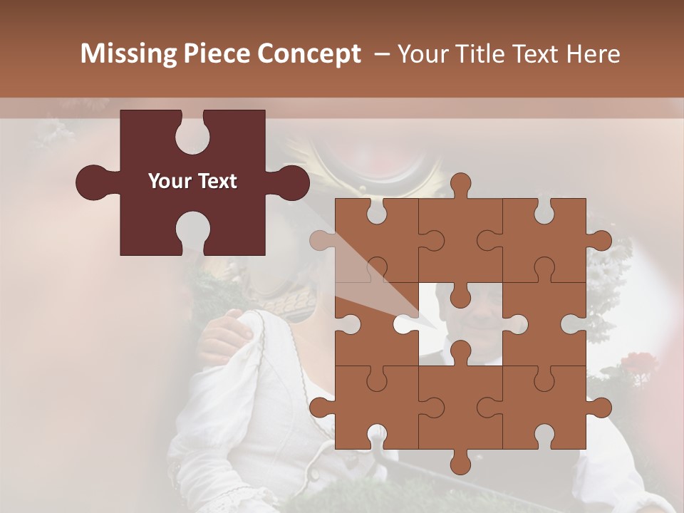 Events Male Seated PowerPoint Template