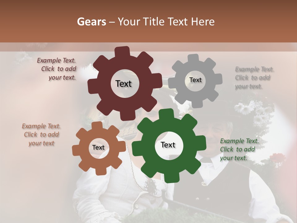 Events Male Seated PowerPoint Template