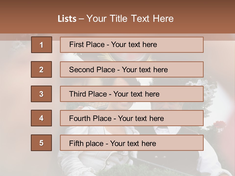 Events Male Seated PowerPoint Template