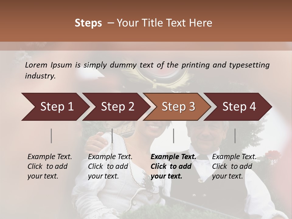 Events Male Seated PowerPoint Template