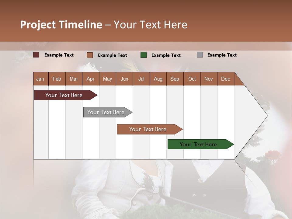 Events Male Seated PowerPoint Template