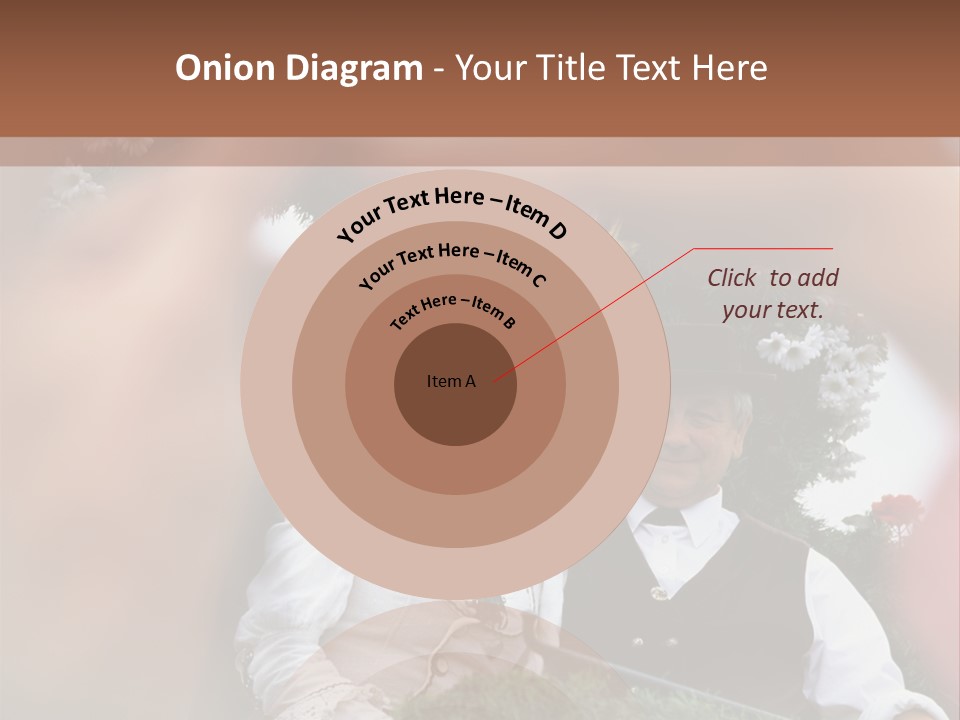 Events Male Seated PowerPoint Template