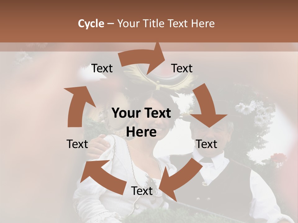 Events Male Seated PowerPoint Template