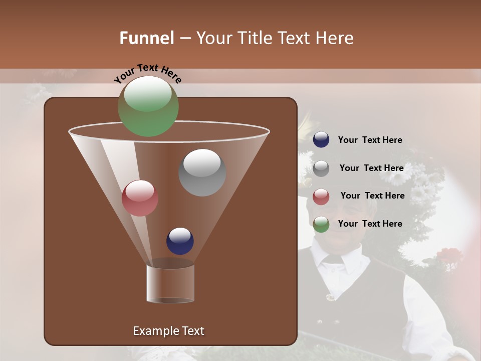 Events Male Seated PowerPoint Template