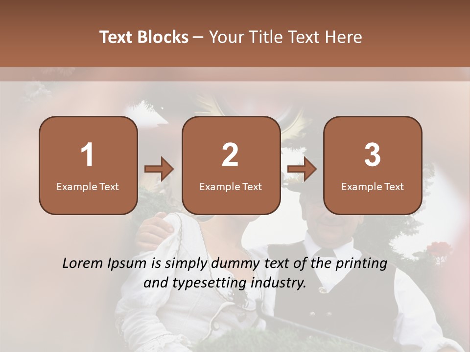 Events Male Seated PowerPoint Template