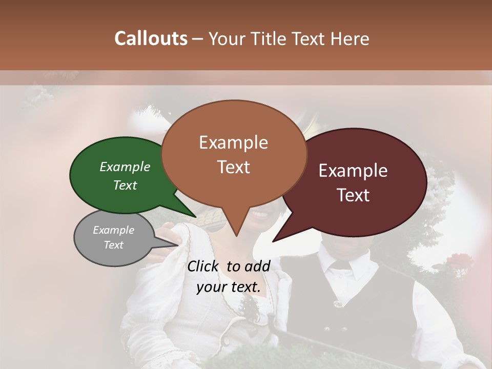 Events Male Seated PowerPoint Template