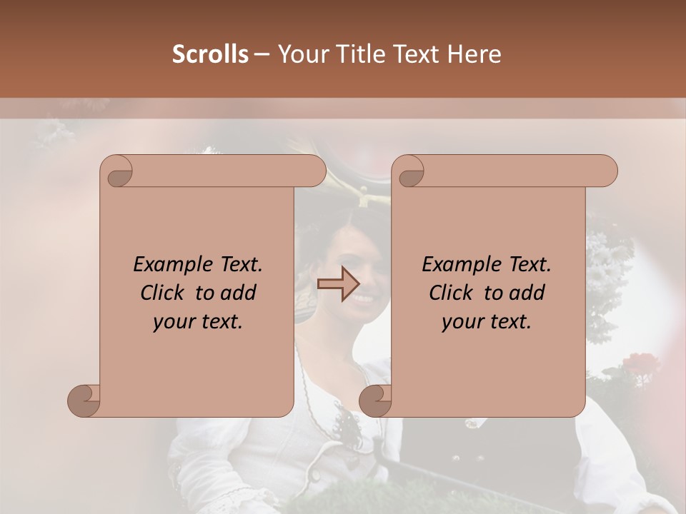 Events Male Seated PowerPoint Template