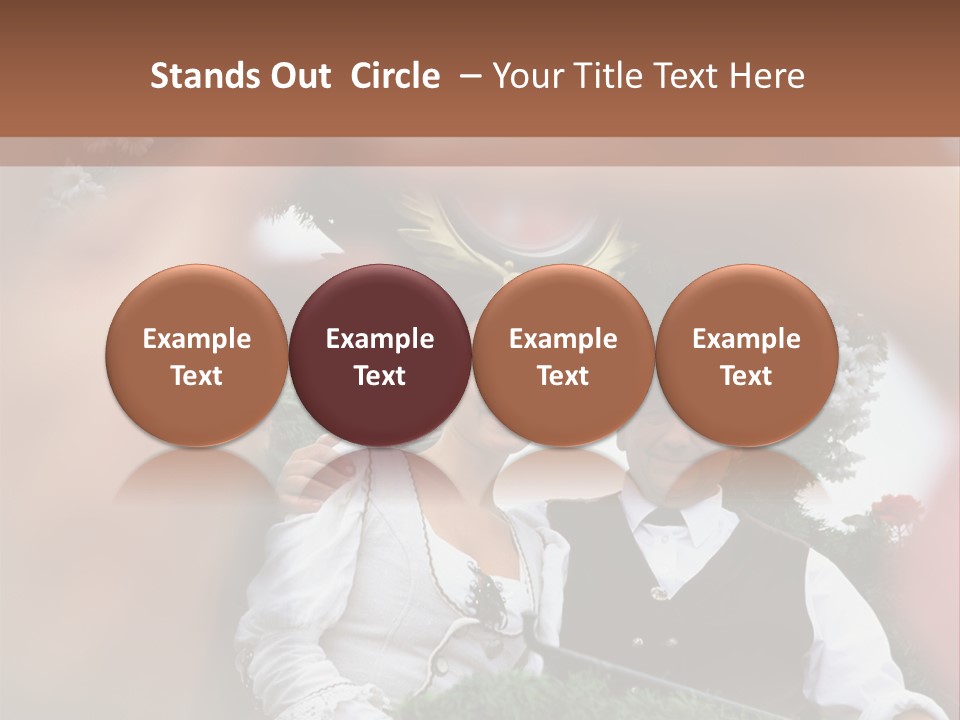 Events Male Seated PowerPoint Template