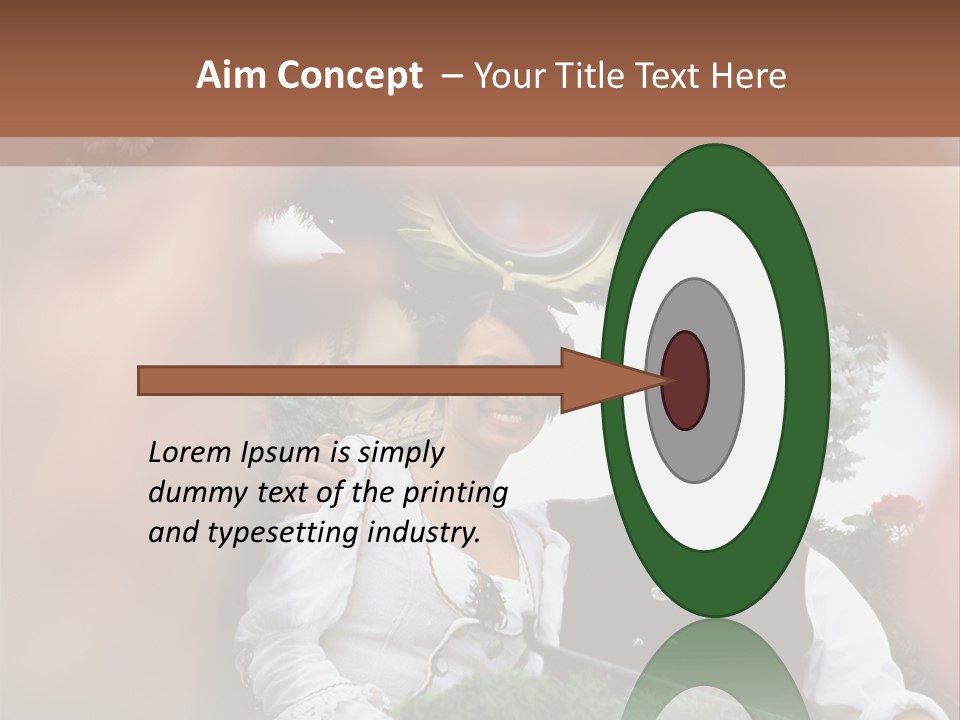 Events Male Seated PowerPoint Template