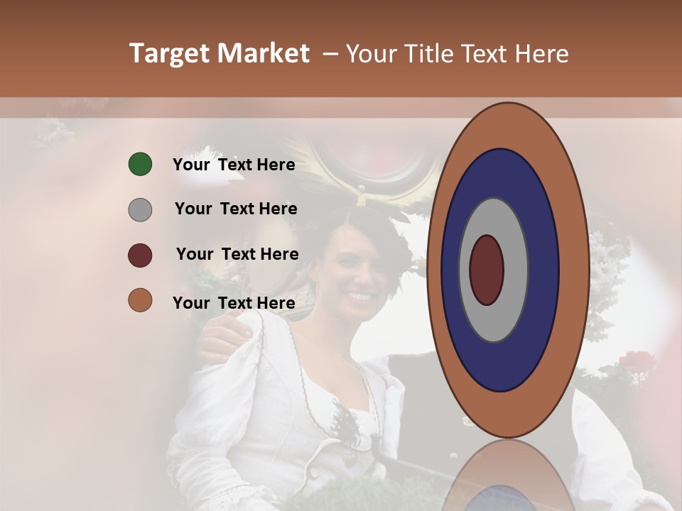 Events Male Seated PowerPoint Template