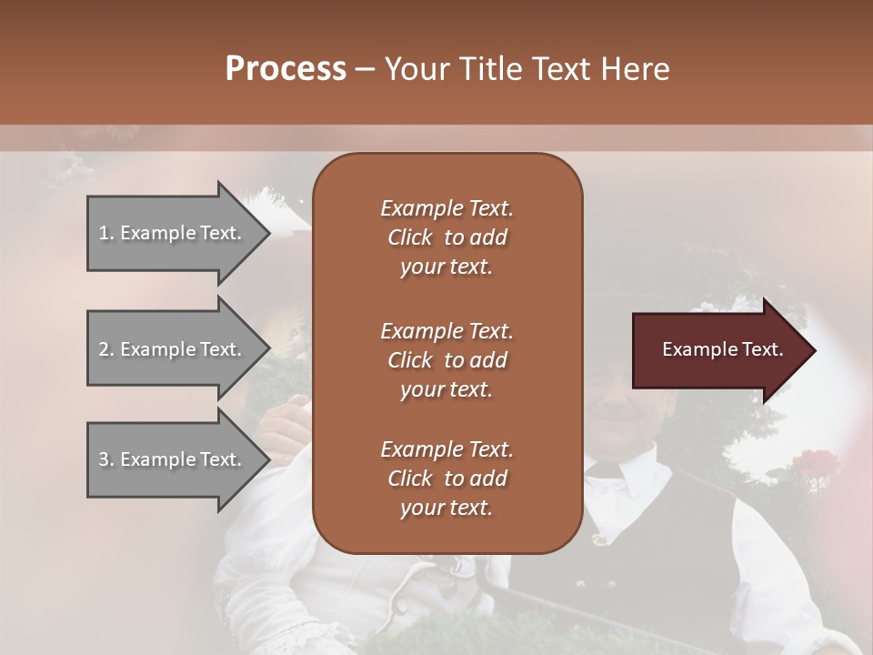Events Male Seated PowerPoint Template