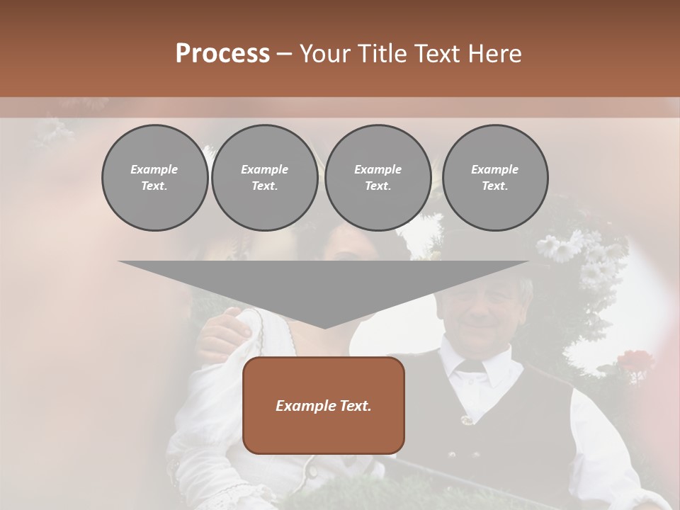 Events Male Seated PowerPoint Template