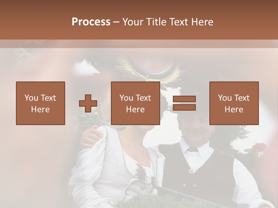 Events Male Seated PowerPoint Template
