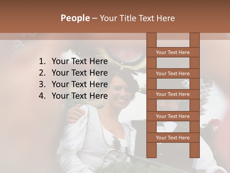 Events Male Seated PowerPoint Template