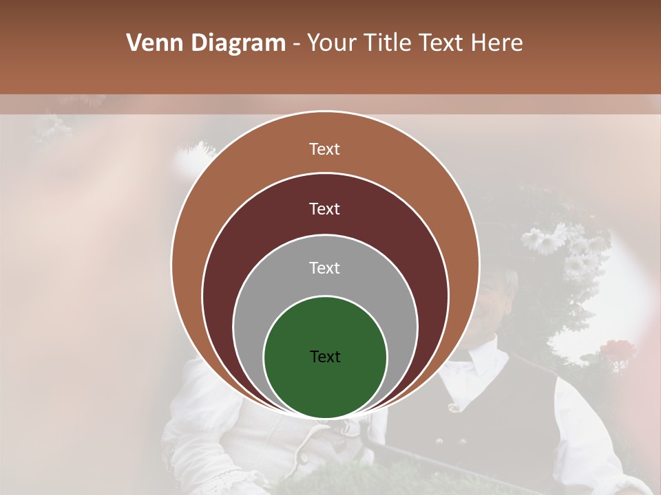 Events Male Seated PowerPoint Template