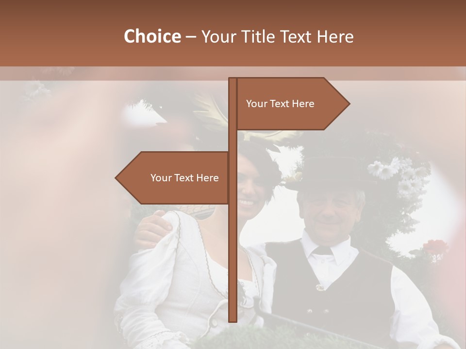 Events Male Seated PowerPoint Template