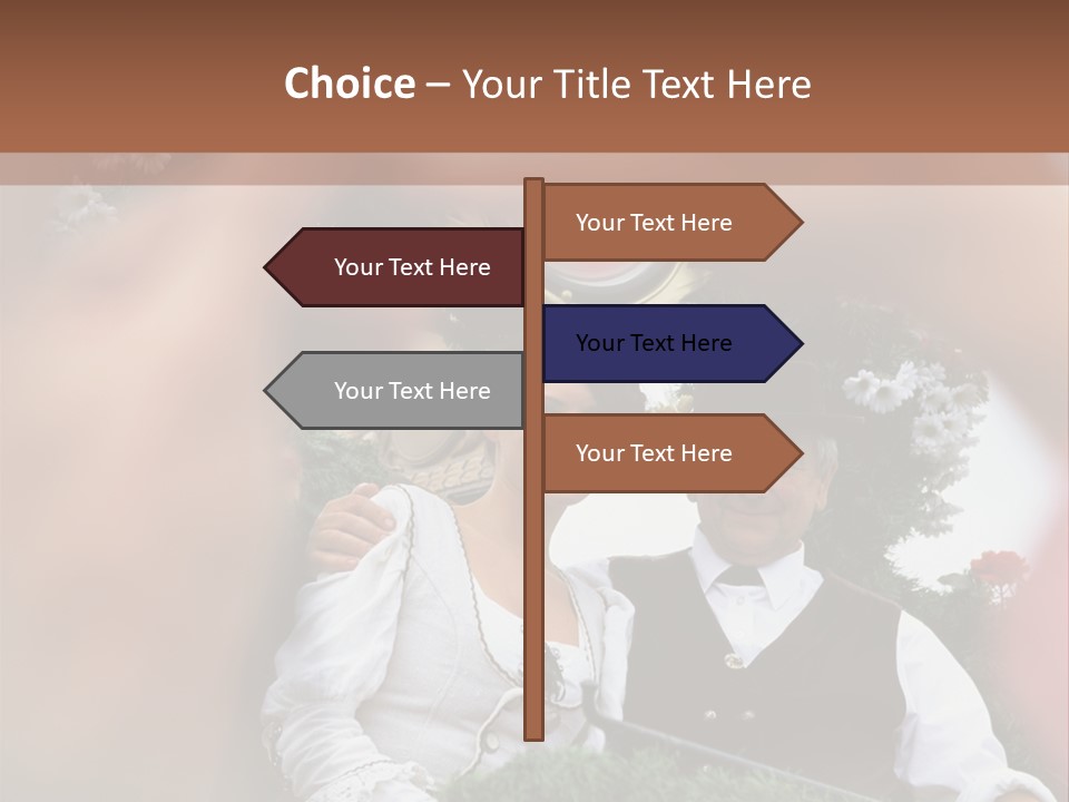 Events Male Seated PowerPoint Template