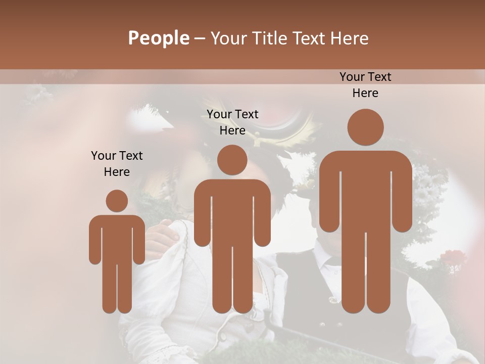 Events Male Seated PowerPoint Template