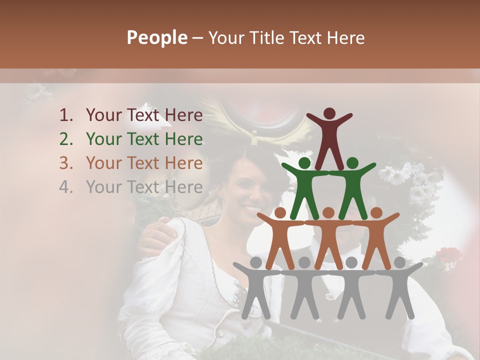 Events Male Seated PowerPoint Template