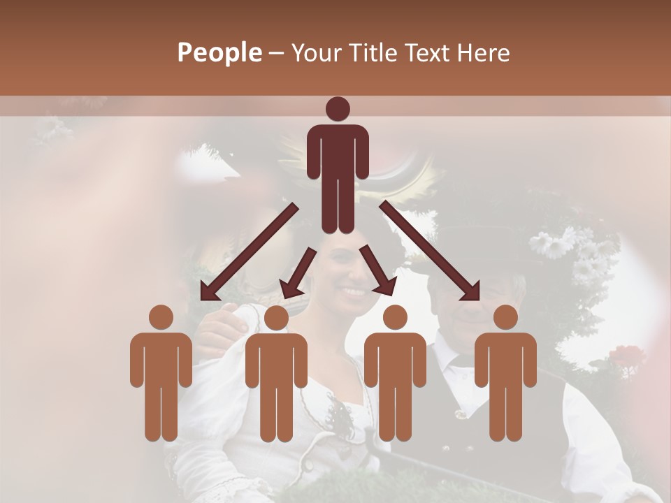 Events Male Seated PowerPoint Template