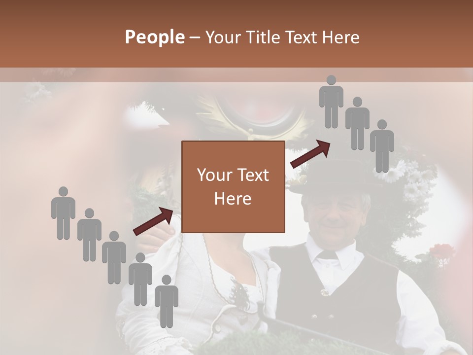 Events Male Seated PowerPoint Template