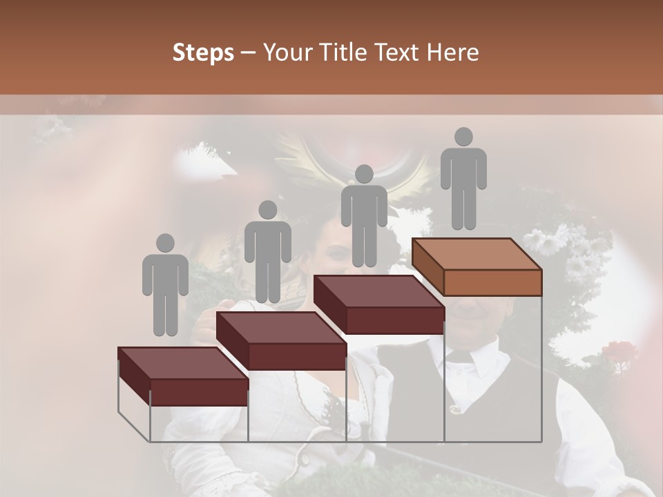 Events Male Seated PowerPoint Template