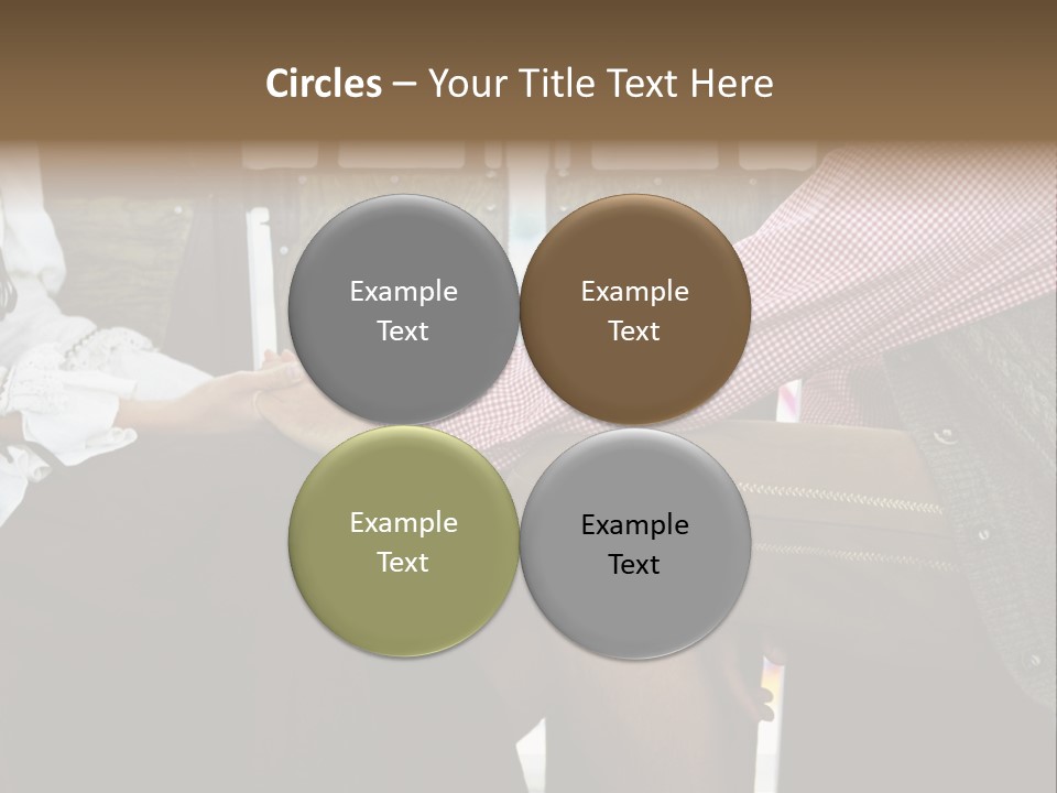 Grown Up Amusement Parks Holding Hands PowerPoint Template