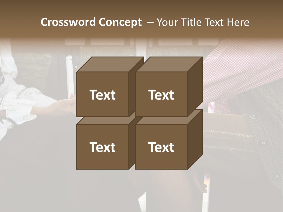 Grown Up Amusement Parks Holding Hands PowerPoint Template