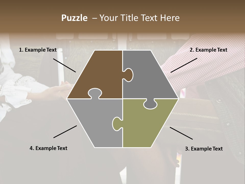 Grown Up Amusement Parks Holding Hands PowerPoint Template