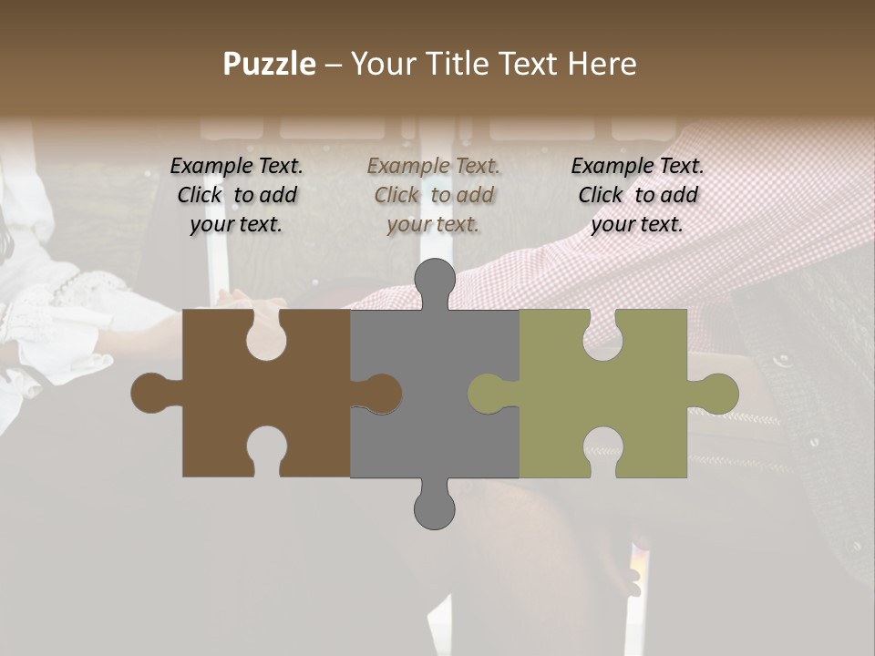 Grown Up Amusement Parks Holding Hands PowerPoint Template