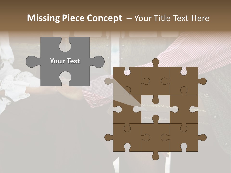 Grown Up Amusement Parks Holding Hands PowerPoint Template