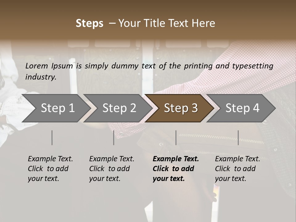 Grown Up Amusement Parks Holding Hands PowerPoint Template