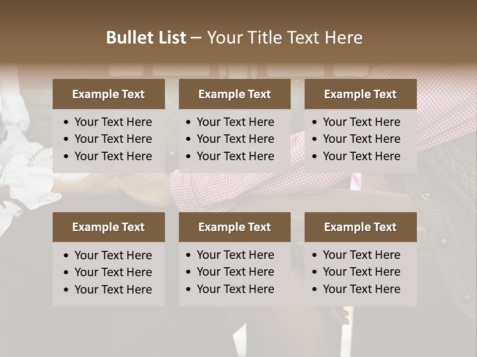 Grown Up Amusement Parks Holding Hands PowerPoint Template