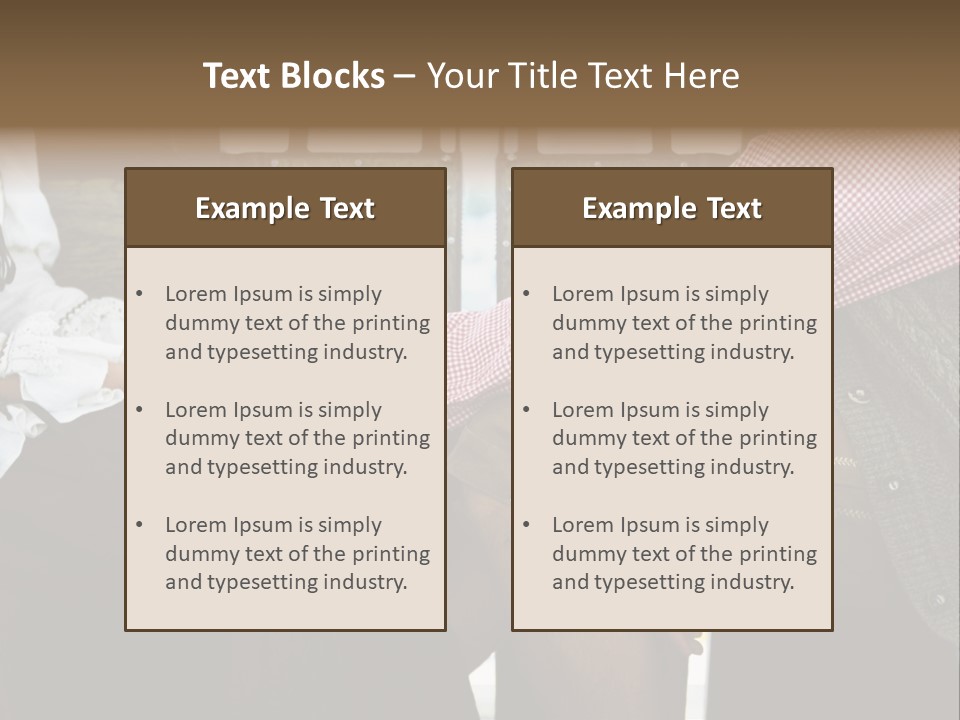 Grown Up Amusement Parks Holding Hands PowerPoint Template