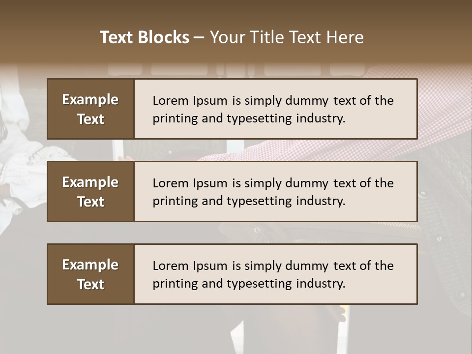 Grown Up Amusement Parks Holding Hands PowerPoint Template